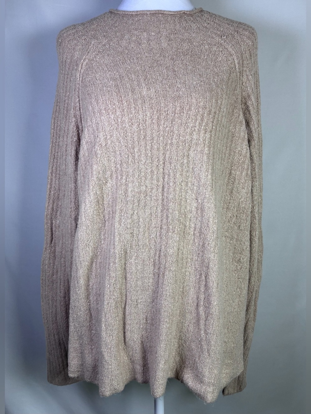 Women’s Adyson Parker High Semi-Mock Neck Sweater in Tan - 2X